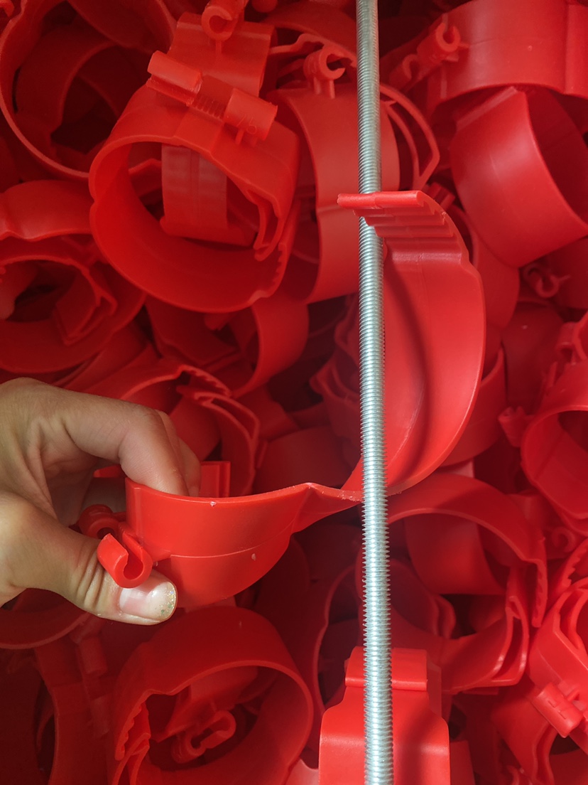 中央空调管卡扣新风吊卡铜管秒扣抱卡8厘丝杆塑料挂卡拆卸可调节