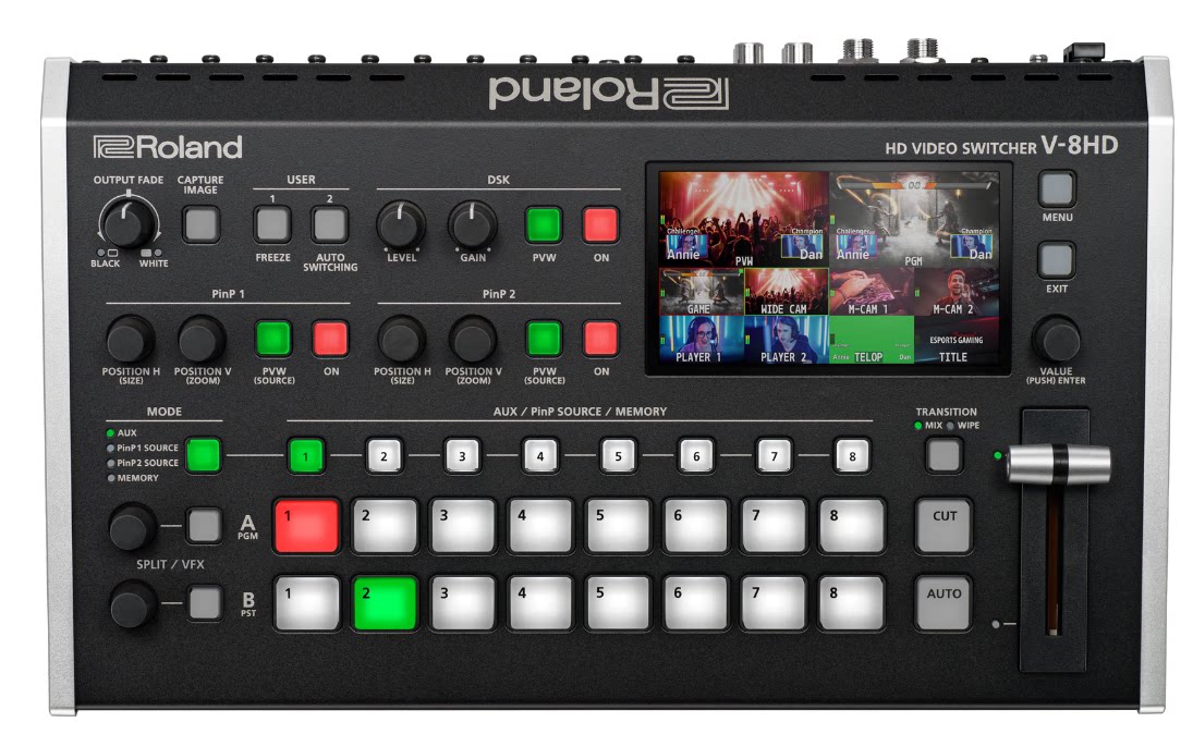 Roland V-8HD罗兰V8HD八路高清HDMI音视频切换台导播台网络直播台