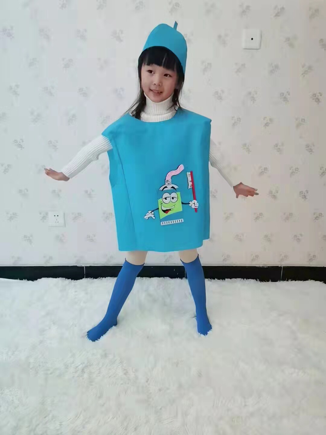 儿童牙细菌大战演出服情景剧病毒表演服装牙齿成人蚜虫表演服牙刷