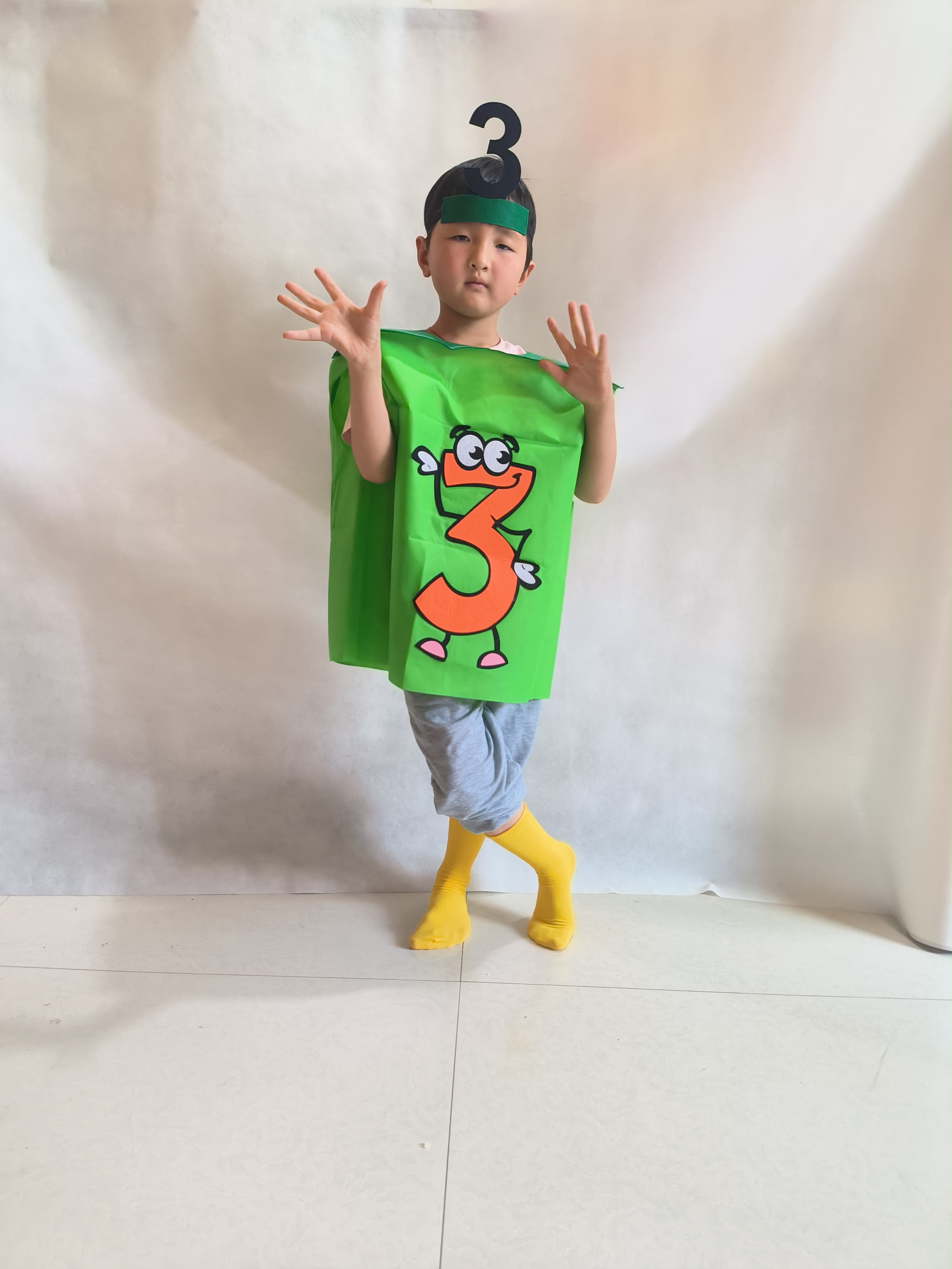 六一小荷风采数字王国舞蹈数字演出服儿童加减法幼儿园表演服