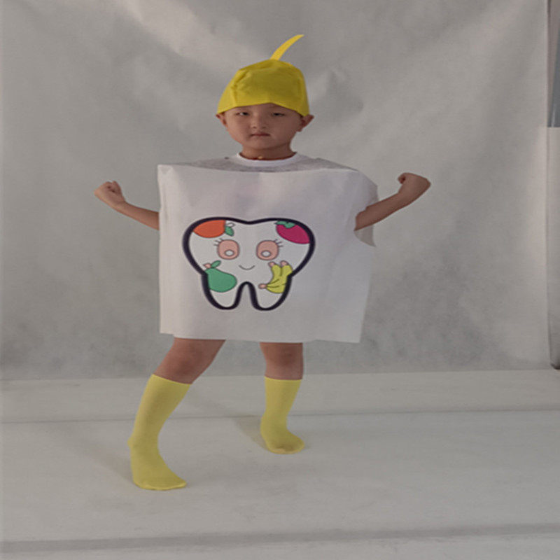 牙细菌大战演出服儿童绘本情景剧细菌蛀牙齿牙刷道具角色扮演服装