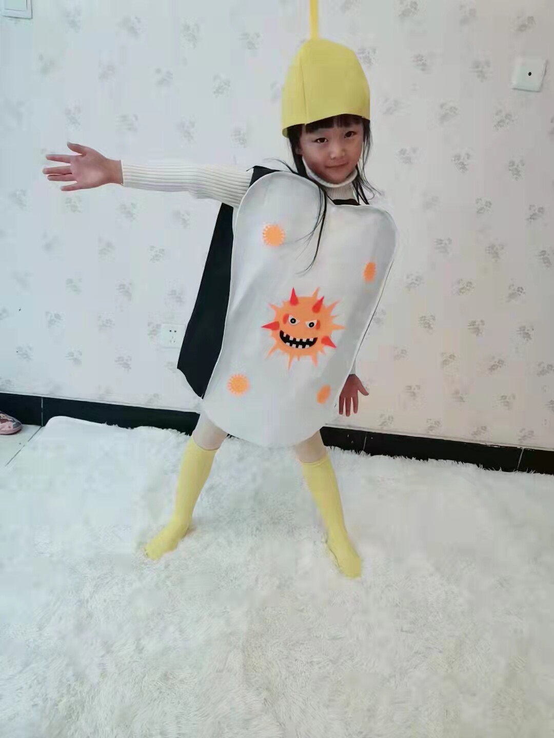 儿童牙细菌大战演出服幼儿园情景剧病毒表演服装牙齿蚜虫牙刷道具