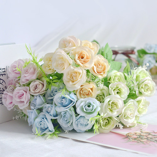 ins小清新仿真假花绣球干花束