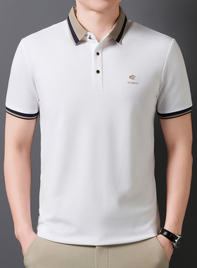 【奥莱品牌折扣】正品保罗夏季新款短袖T恤男商务休闲翻领polo衫