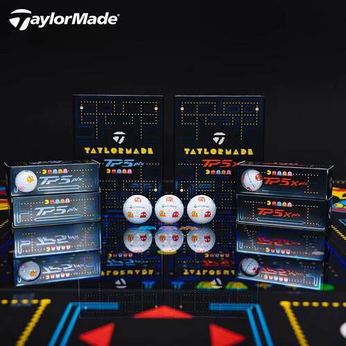 正品全新TaylorMade泰勒梅高尔夫球PacMan联名限定TP5x Pix五层球