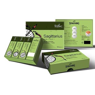 斯伯丁Spalding高尔夫十二星座球-射手座 12 Zoiac - Libra三层球