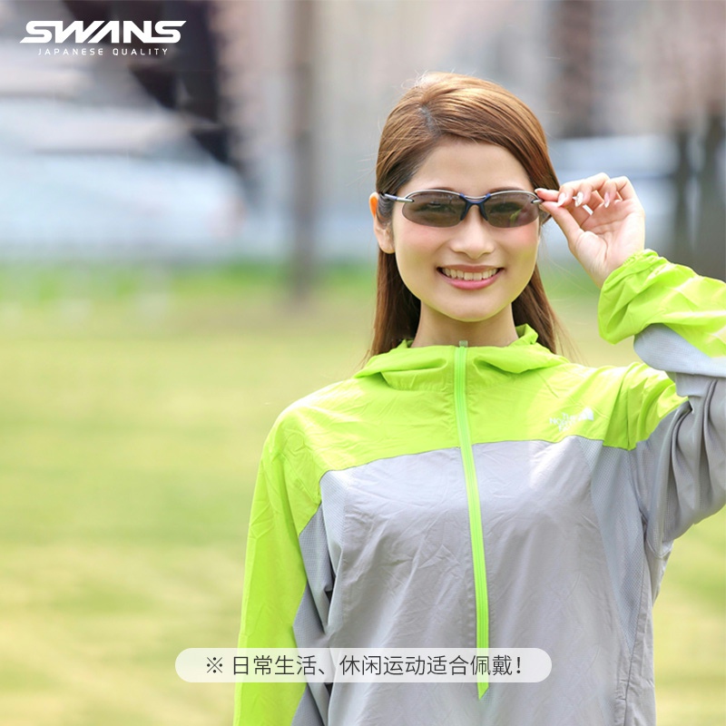 日本进口SWANS狮王视高尔夫偏光太阳眼镜镀膜休闲墨镜男女SA-521