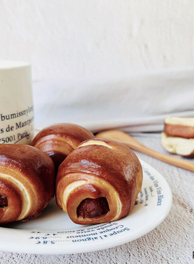 那家烘焙纯素香肠碱水球无鸡蛋无牛奶零食面包低油低糖