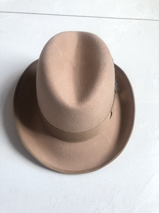 外贸尾货秋冬纯羊毛礼帽洪堡帽街舞帽爵士帽羊毛毡帽子男女士礼帽