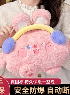 2025新款黄冬季送女朋友小熊热水袋充电防爆暖水袋暖手宝保暖女生