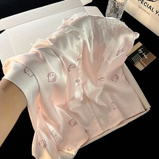 2026新款HelloKitty猫冰丝绸家居睡衣女款夏天可爱高级感家居服女