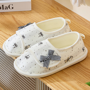 利达妮产妇月子鞋 包跟345月份软底透气防滑孕妇产后棉拖春 夏薄款