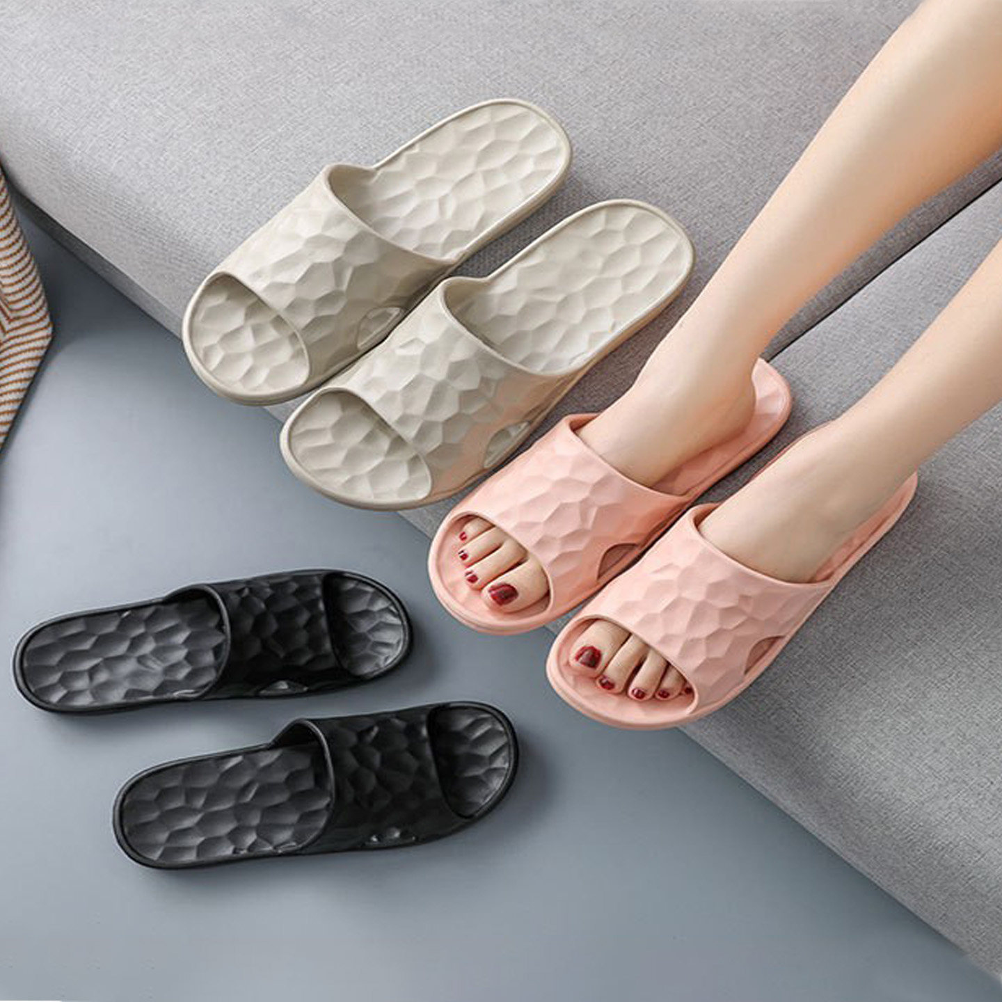 踩屎感凉拖鞋女轻便Q弹居家防滑EVA防臭家居四季室内浴室男不臭脚