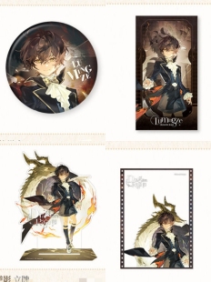 正版 《龙族》联动 觅星社STARRY主题店限定逆影路鸣泽徽章立牌