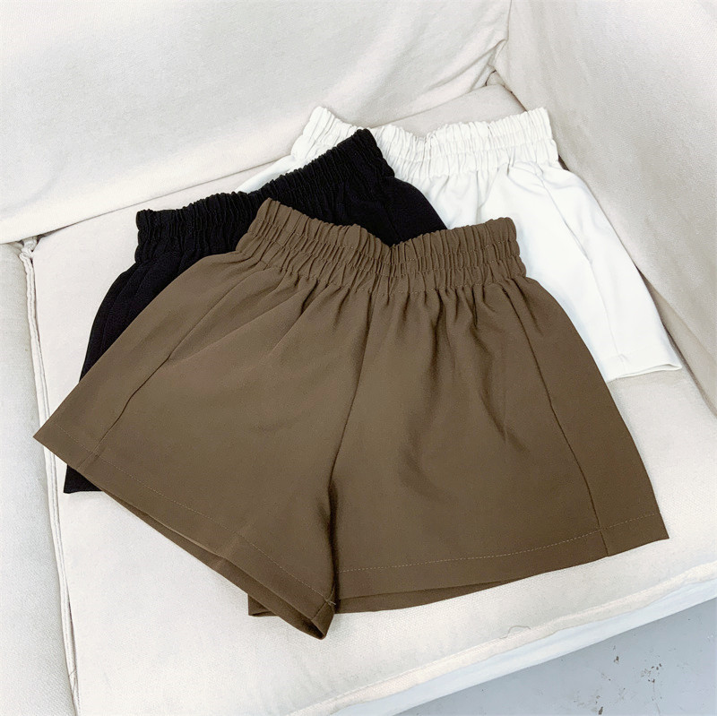 高腰阔腿休闲短裤胖mm阔腿短裤