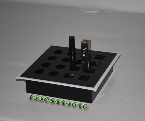 定做白色化妆用具口红唇膏展示架商店精品货黑色化妆刷收纳眉笔架