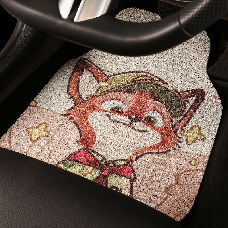 汽车脚垫主驾驶后排耐磨薄款丝圈女生可裁剪防脏防水保护车用内饰