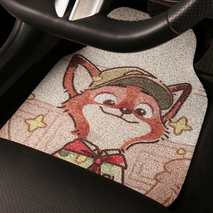 汽车脚垫主驾驶后排耐磨薄款 丝圈女生可裁剪防脏防水保护车用内饰