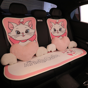 新款汽车坐垫四季通用新款座垫冬季半包亚麻车垫座椅套高级感车载