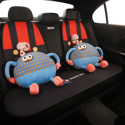 新款汽车坐垫四季通用女士座垫冬季车载车垫座椅套高级感半包新款