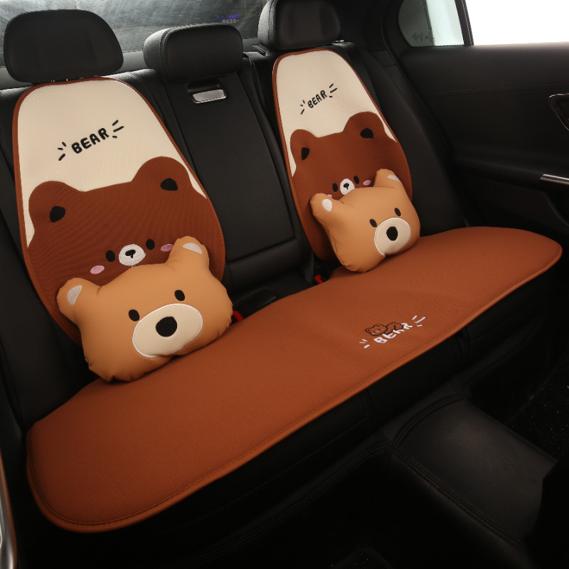 汽车坐垫四季通用秋冬季卡通座垫新款网红座椅套半包高级感座套女,汽车用品/电子/清洗/改装,专车专用座套/座垫,淘宝优惠券,粉丝福利购,淘宝优惠卷