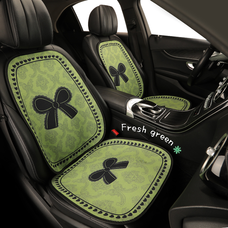 新款简约汽车坐垫座垫山茶花女神冬季车载防滑四季通用车内坐垫四