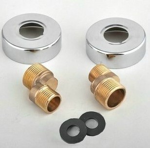 特价浴缸淋浴花洒专用变径弯角区角弯脚装饰盖加厚曲角1对2个