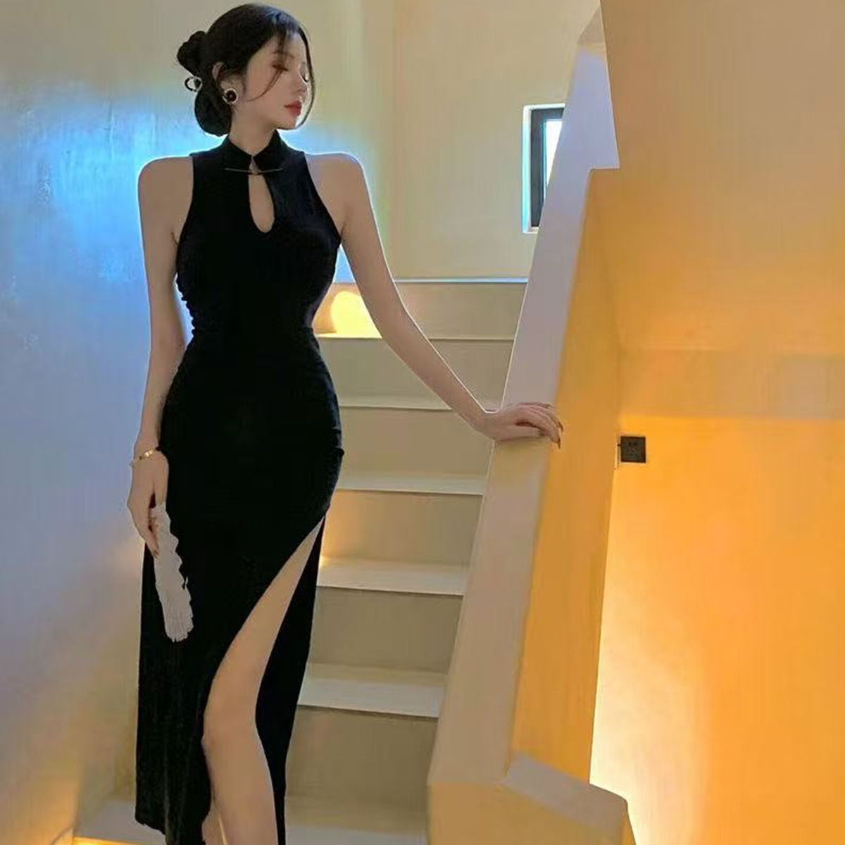 新中式国风改良旗袍御姐连衣裙女