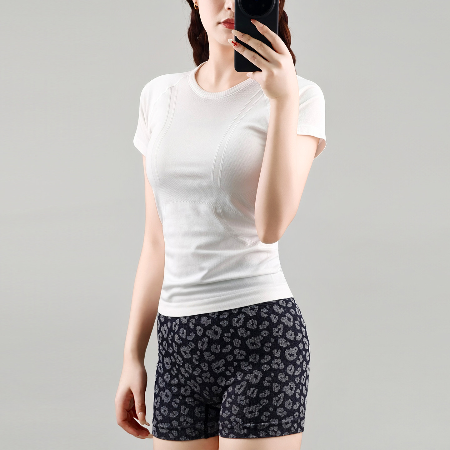 可可推荐瑜伽服女上衣短袖