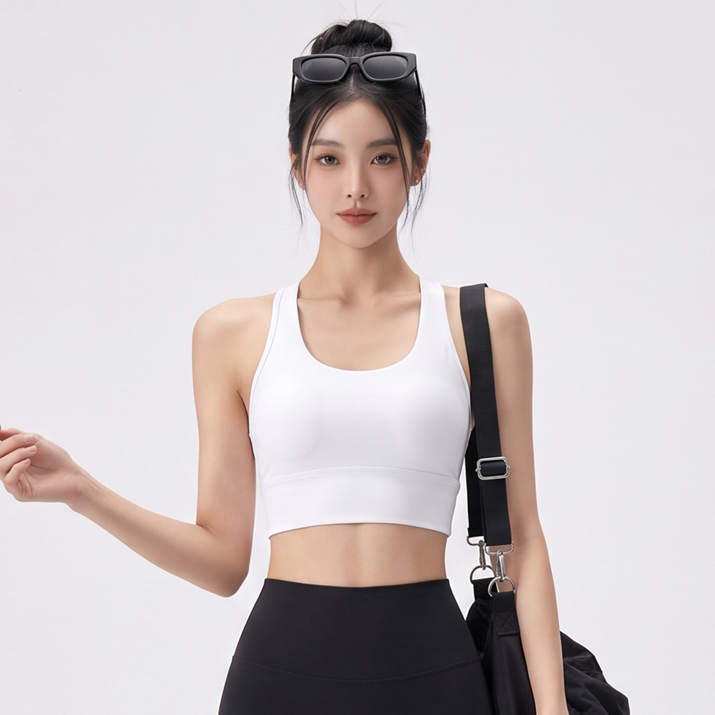 秋季女款健身跑步训练防震美背瑜伽瑜伽文胸内衣普拉提运动背心