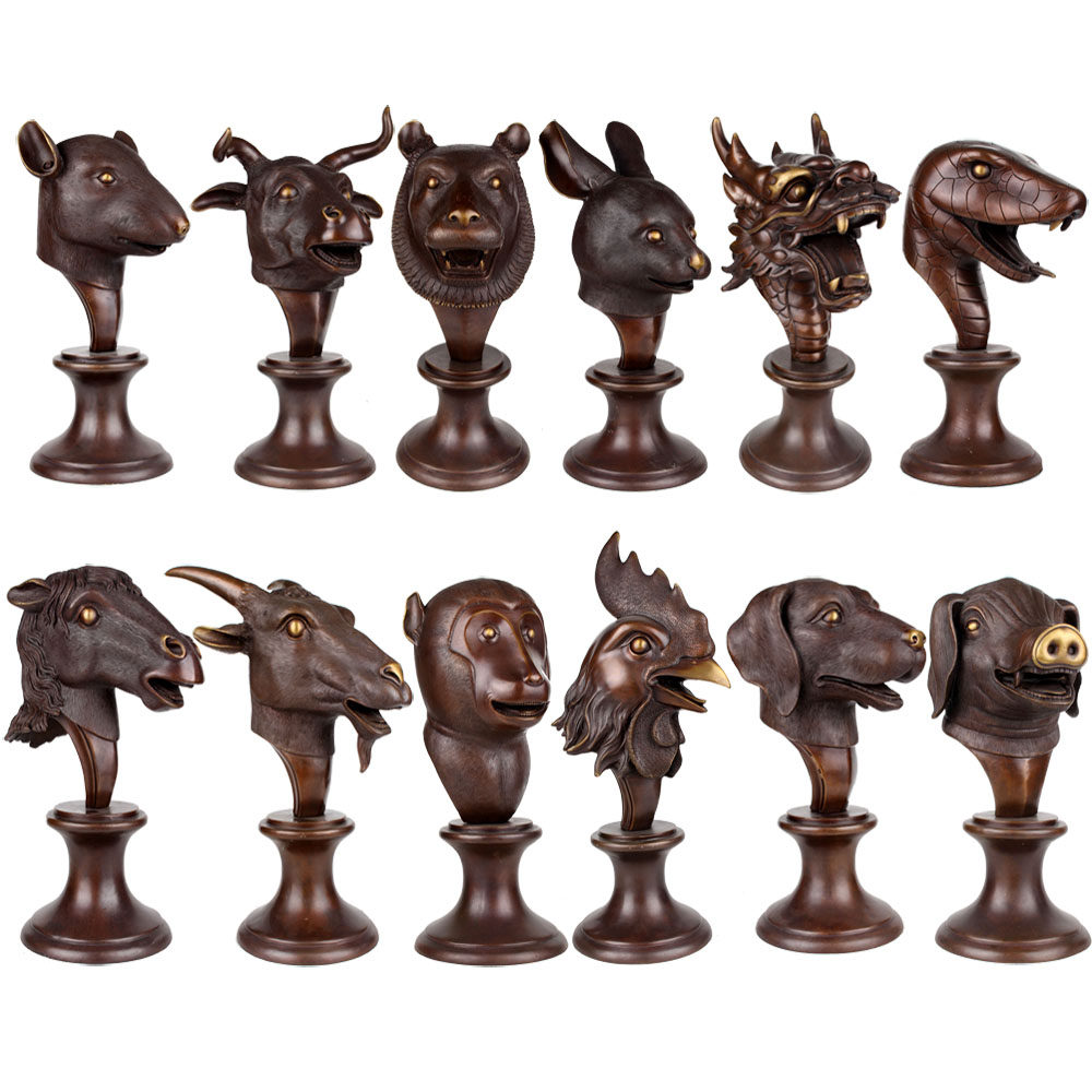 铜艺铺精品圆明园十二生肖兽首摆件仿古家居办公室会所工艺礼品