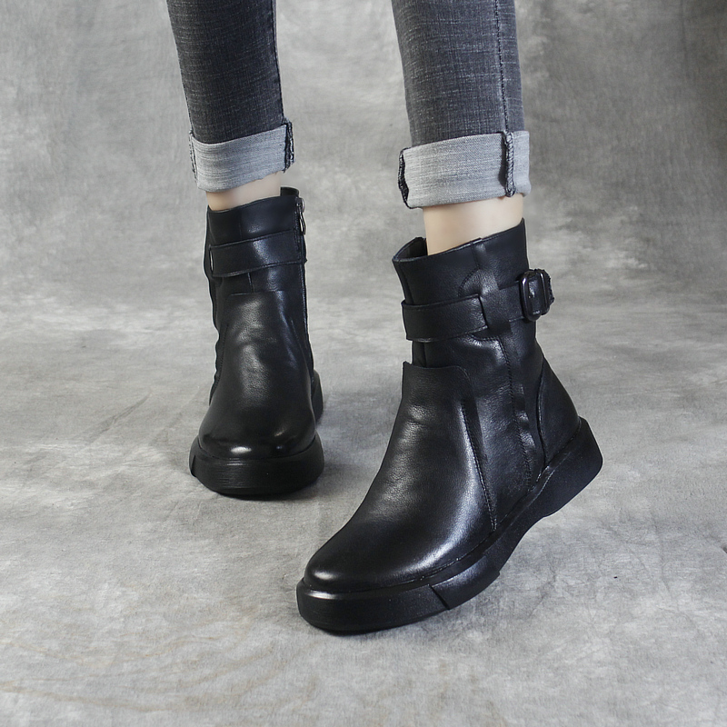 靴子女秋冬2021新款显脚小英伦