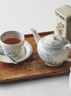 现货 英国制造afternoon tea下午茶复古风中古优雅马克杯咖啡杯碟