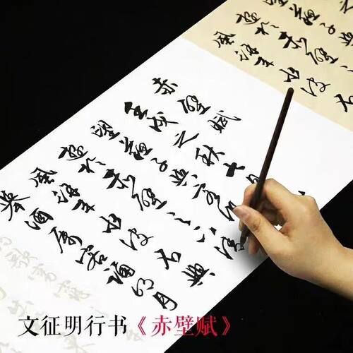 描红宣纸毛笔字帖赤壁赋行书