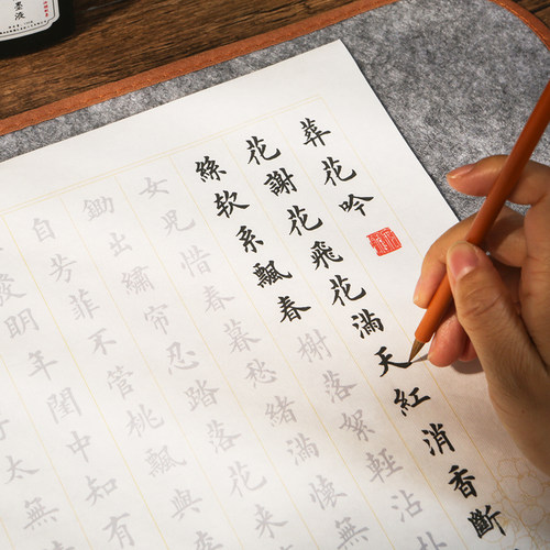 【葬花吟 桃花行 好了歌】曹雪芹诗词欧体小楷毛笔入门临摹字帖