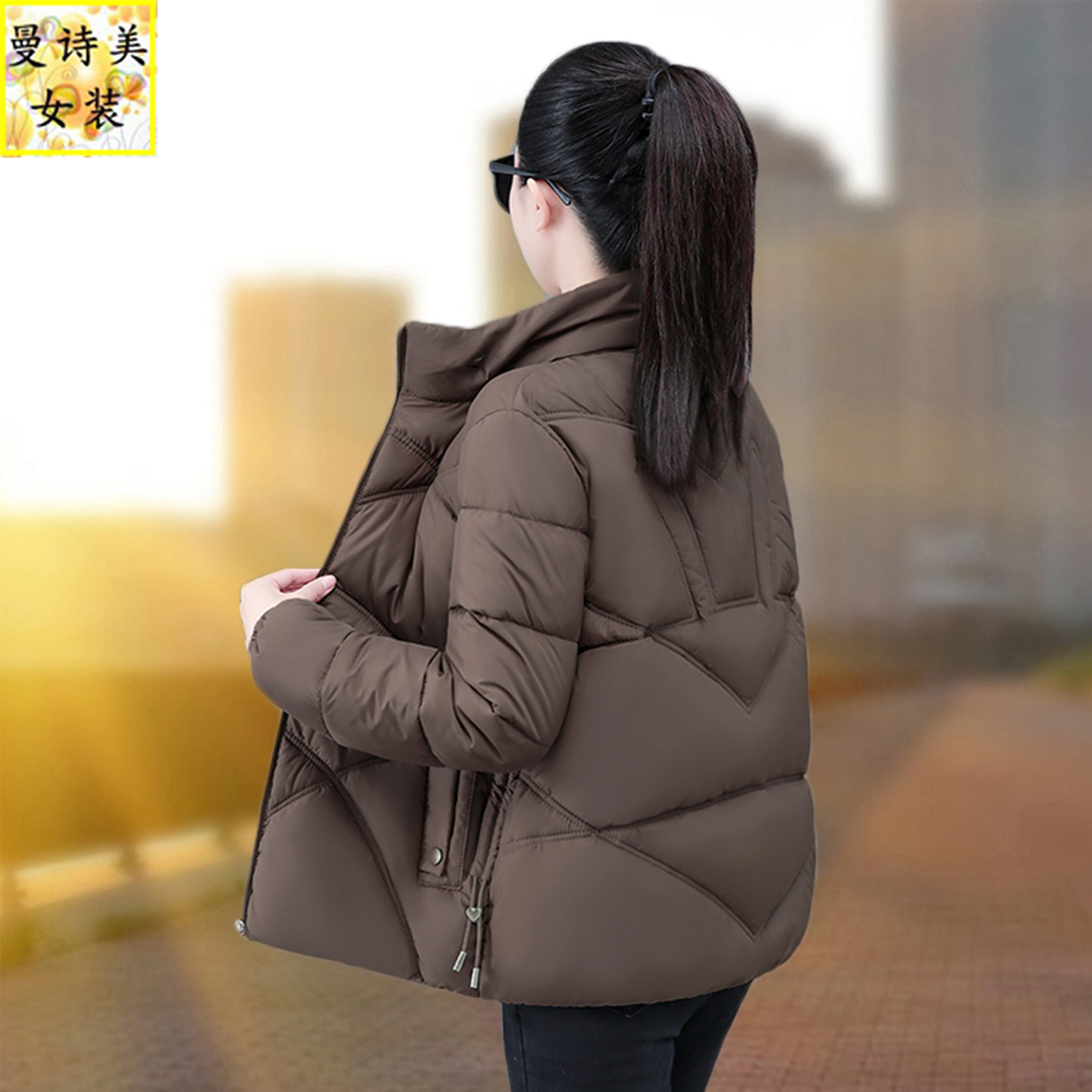 短款羽绒棉衣棉服女士2025冬季新款小个子中老年妈妈棉袄外套保暖