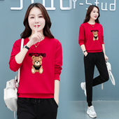 宽松跳舞服装 显瘦圆领广场舞运动套装 时尚 新款 女士2026年夏春秋季