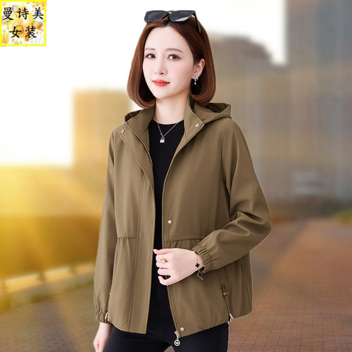 春秋季夹克外套女士短款风衣休闲