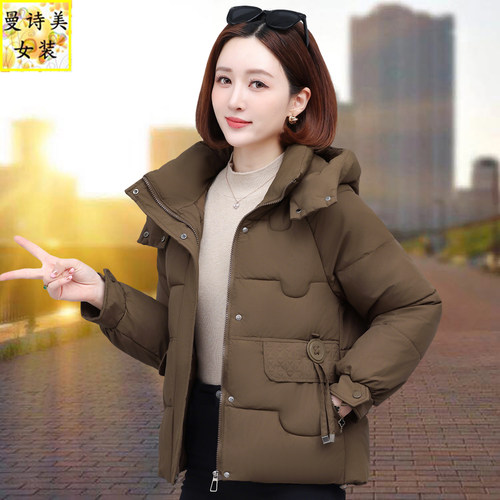 短款时尚棉衣女妈妈加厚冬季外套