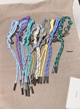 多功能手工编织尼龙绳手链miu系包包挂件挂绳手机链汽车钥匙挂饰