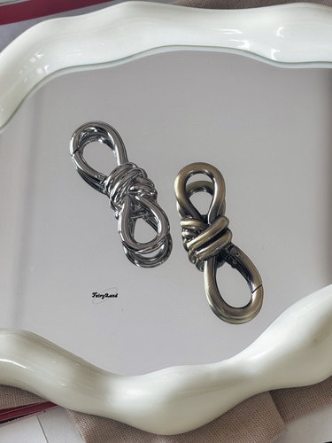 复古扫皮具包配件8字扣锌合金钩扣弹簧圈装饰按扣diy扭结cleanfit