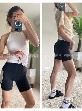 代购lululemon Wunder Train HR Short 瑜伽运动速干裸感中短裤