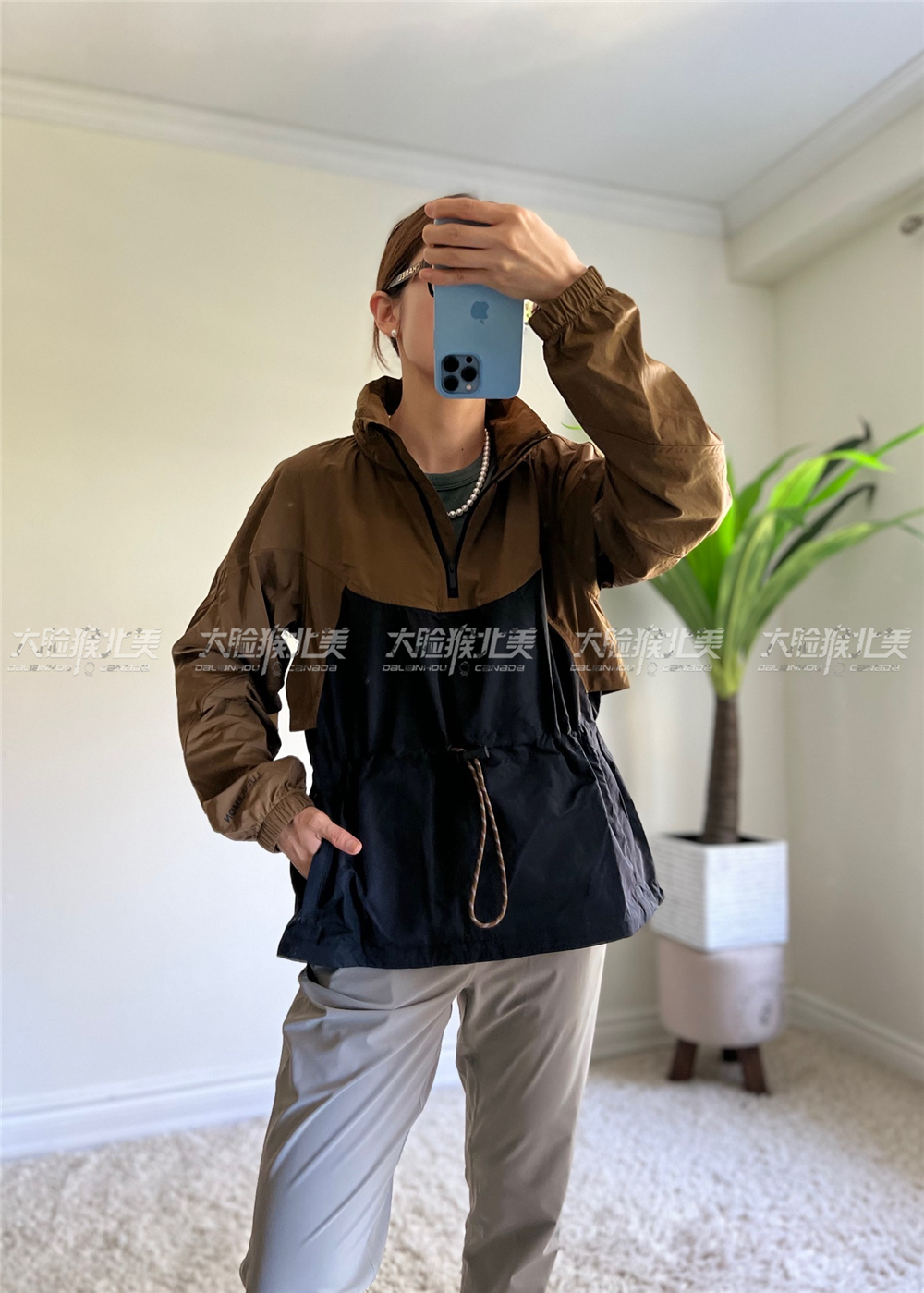 国现lululemon Evergreen Anorak 瑜伽运动休闲防风防水风衣夹克