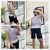 毛线高腰宽松马甲背心 代购 TNA女士运动休闲时尚 合辑