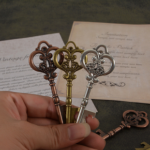 复古皇冠钥匙欧美风创意装饰谷子谷美侘寂风摄影拍照道具背景摆件