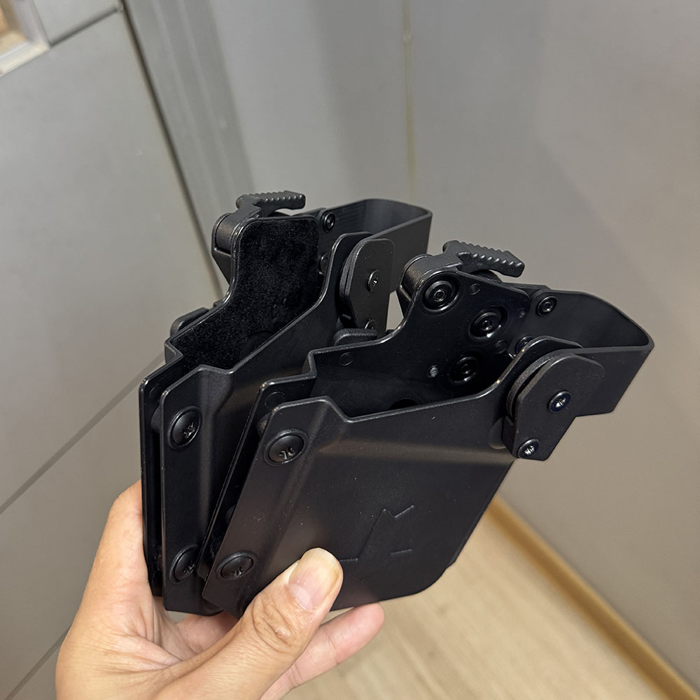 加绒防割战术手机快拔套腰挂拇指解锁快把手机壳适用苹果华为小米图片