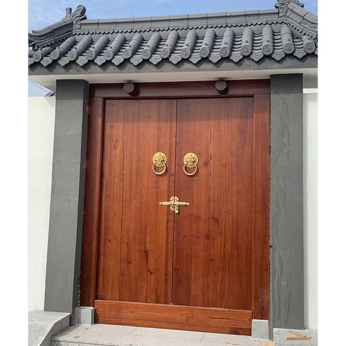 四合院实木大门中式别墅木门定制