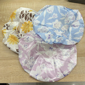 云蕾加厚浴帽防水沐浴帽淋浴头套帽厨房防油烟帽子女士款 洗澡发套