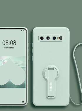 适用于三星s10手机壳galaxy s10+保护套sm-G9730带支架s10pius送膜g9700手机套plus硅胶G9750壳G975F/U/W/N/X