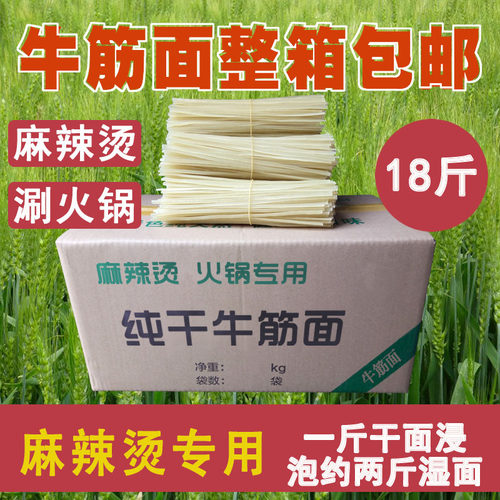 纯干牛筋面东北麻辣烫专用扁圆粗